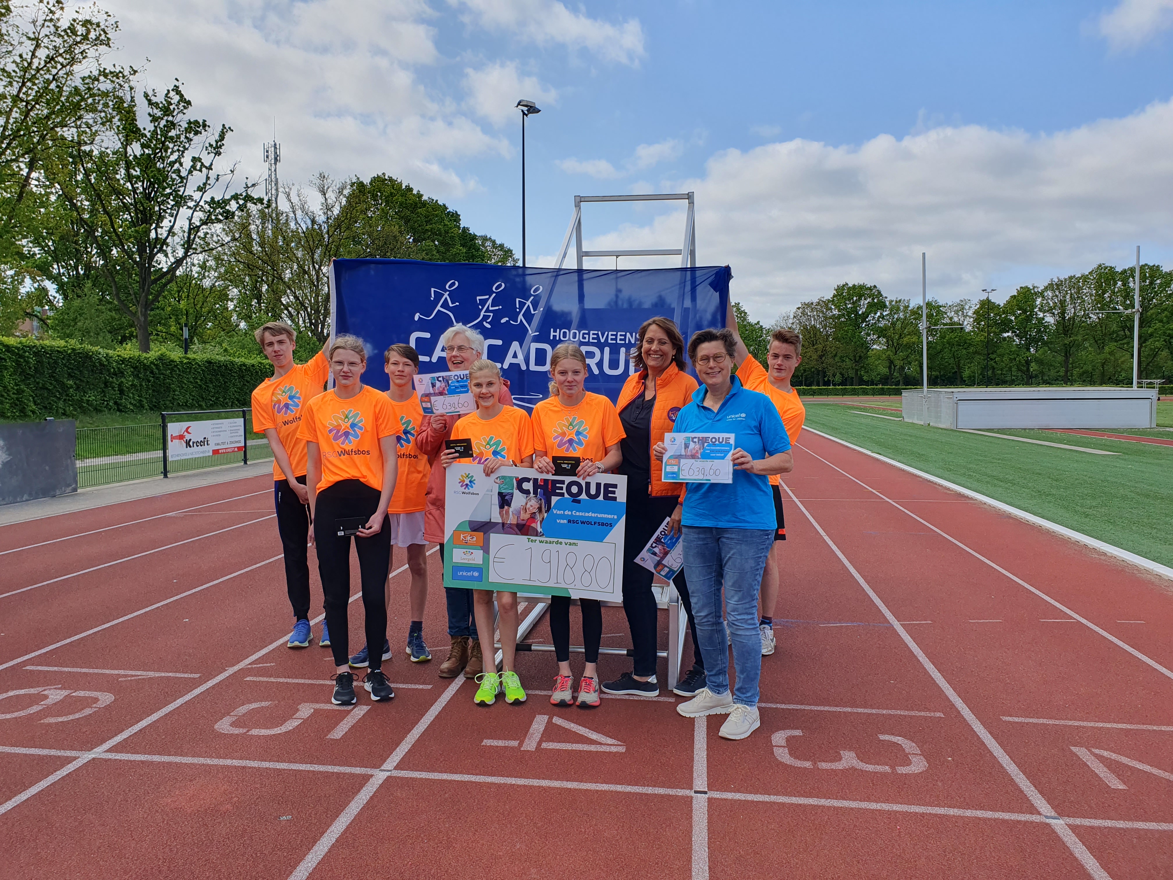 Wolfsbos haalt bijna €2.000,- op voor goede doelen tijdens Cascaderun Wolfsbos haalt bijna €2.000,- op voor goede doelen tijdens Cascaderun